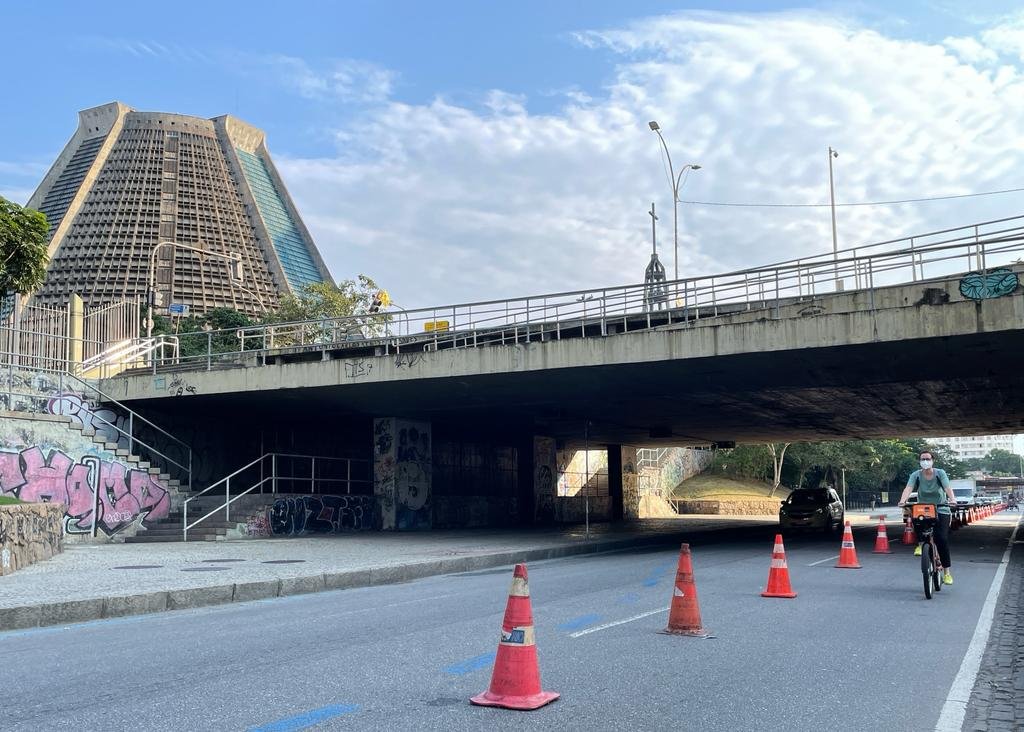 CET-Rio testa ciclofaixa temporária entre Centro e Zona Sul neste sábado