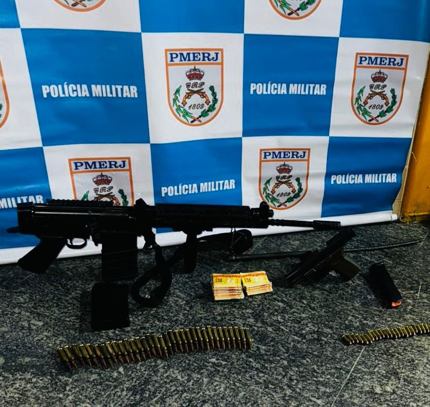 Ação policial em Niterói resulta em prisão e apreensão de arsenal